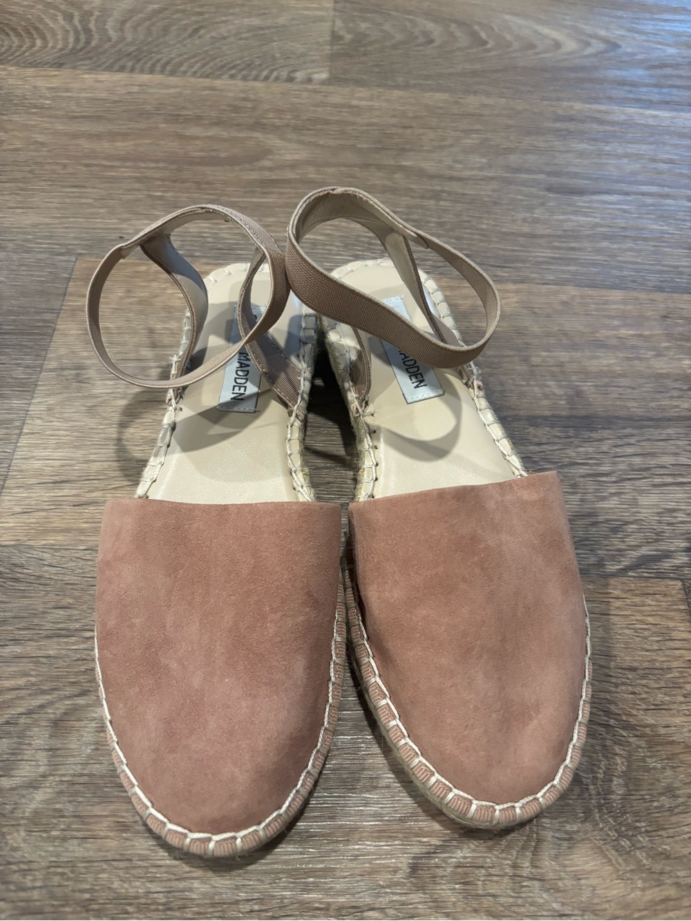 Steve Madden Moment Espadrille Sandals Suede Ankle Strap Womens 6.5